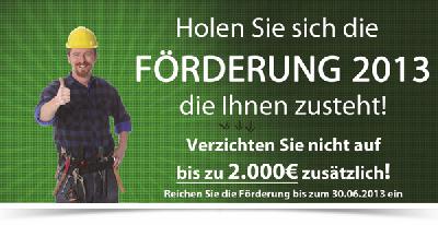 Sanierungsscheck - Förderung einer Fassadensanierung, thermischen Sanierung oder Austausch der Fenster und Außentüren